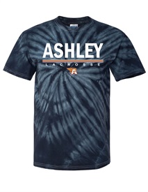 AHS Lacrosse Black Tie Dye Cotton T-shirt - Orders due Monday, February 20, 2023